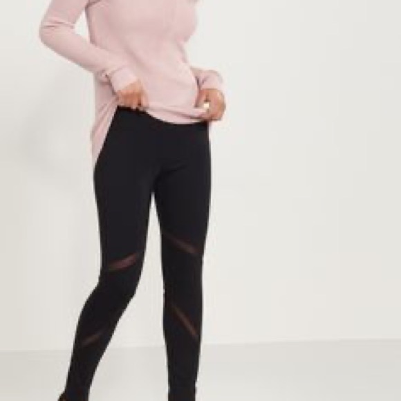 {2/$40} Dynamite Black Leggings with Mesh - Picture 5 of 7